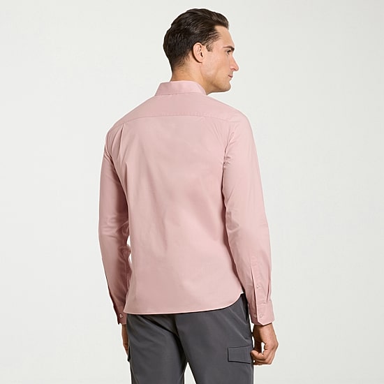 Van Heusen Everyday Defense Stain Shield Mens Long Sleeve Slim Fit Button-Down Shirt