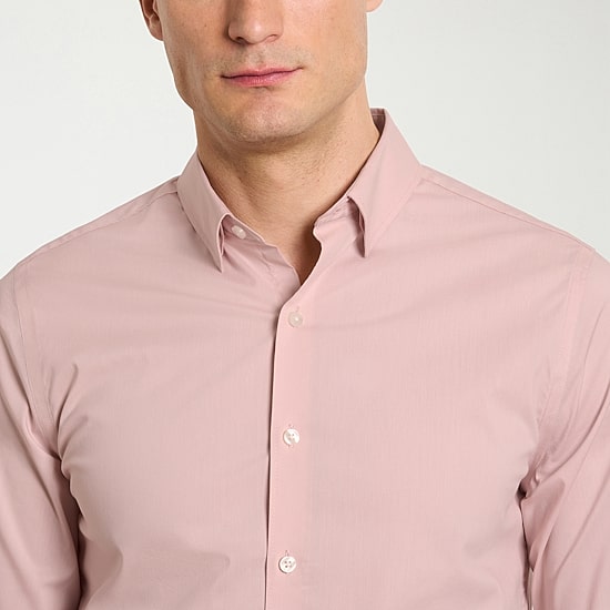 Van Heusen Everyday Defense Stain Shield Mens Long Sleeve Slim Fit Button-Down Shirt