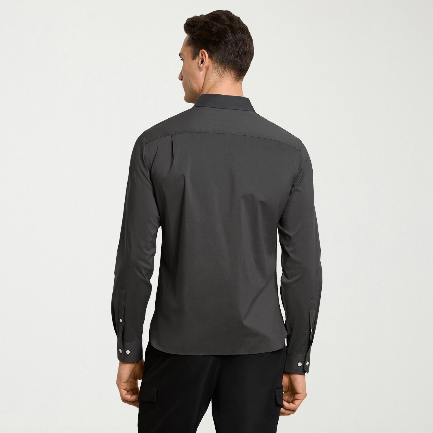 Van Heusen Everyday Defense Stain Shield Mens Long Sleeve Slim Fit Button-Down Shirt
