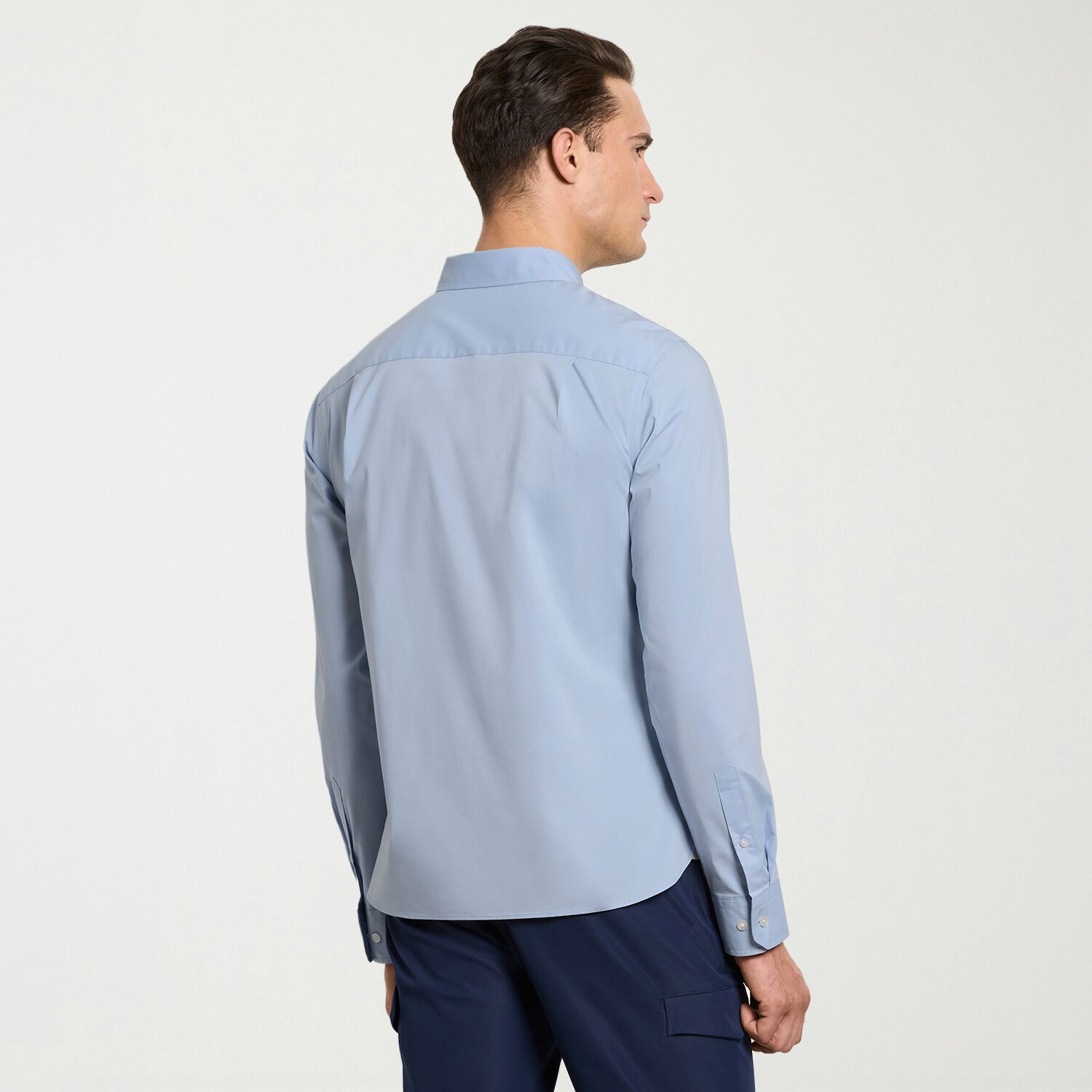 Van Heusen Everyday Defense Stain Shield Mens Long Sleeve Slim Fit Button-Down Shirt