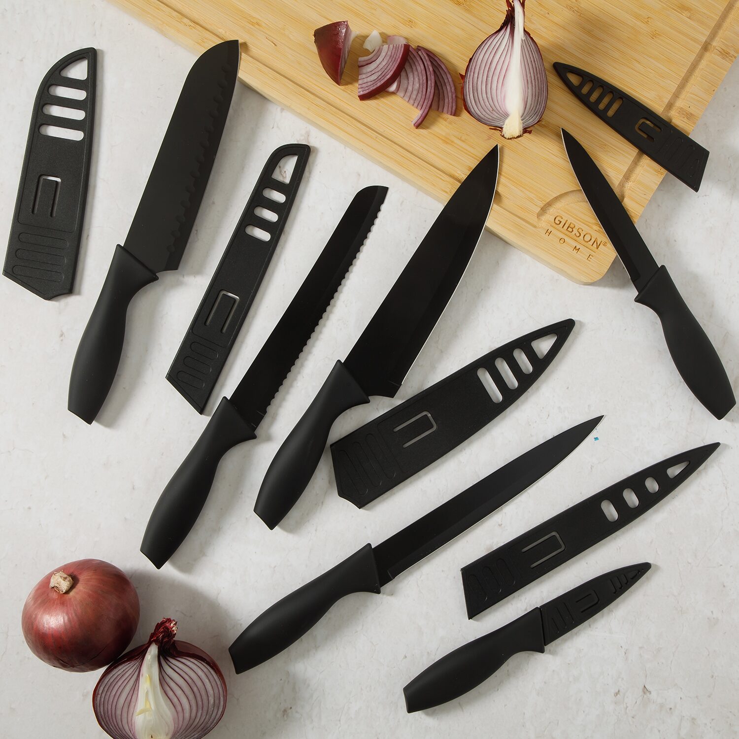 Gibson Home 12-pc. Knife Block Set
