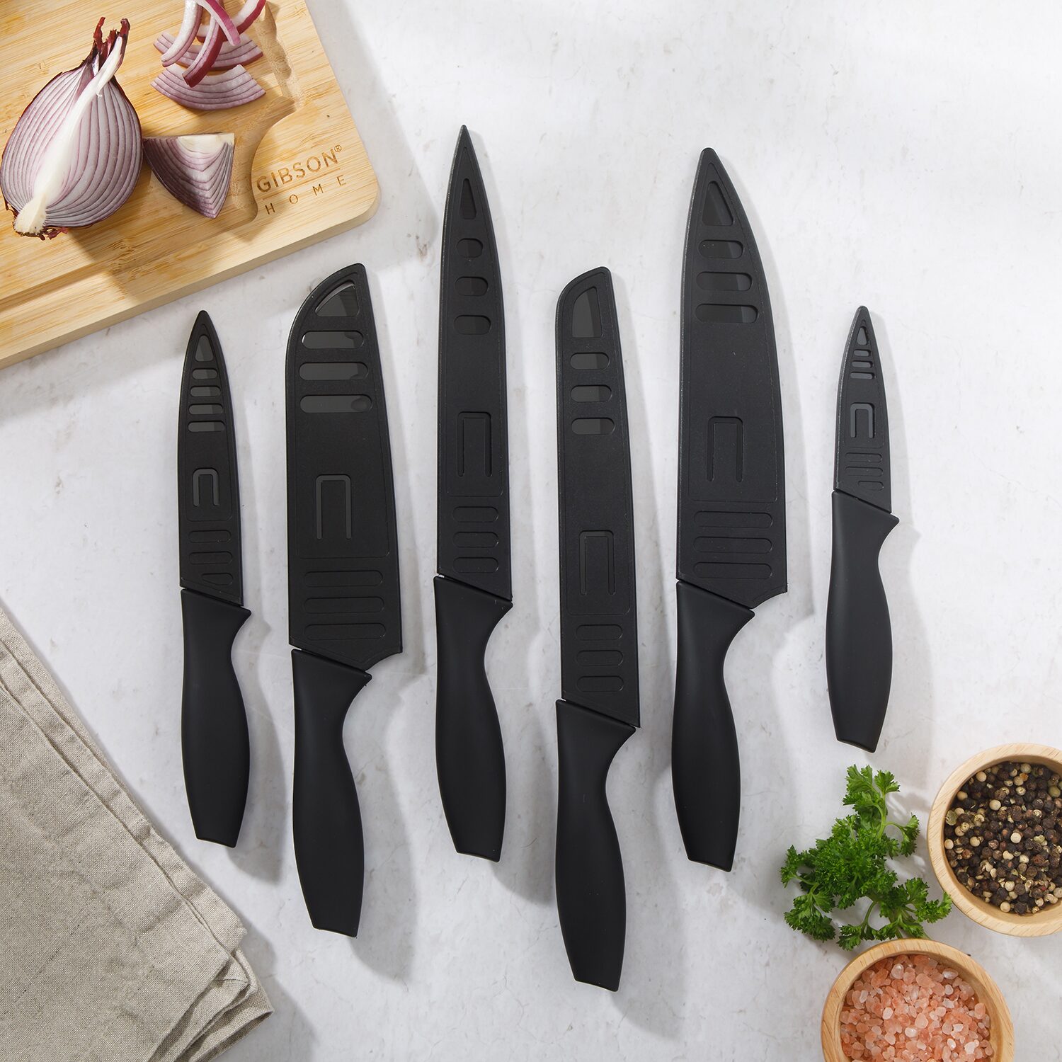 Gibson Home 12-pc. Knife Block Set