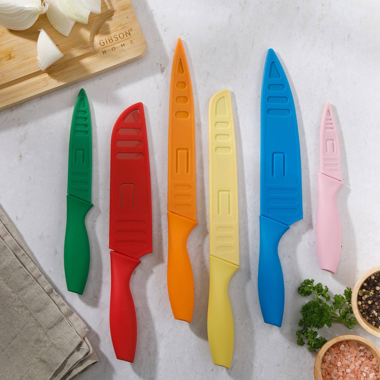 Gibson Home 12-pc. Knife Block Set