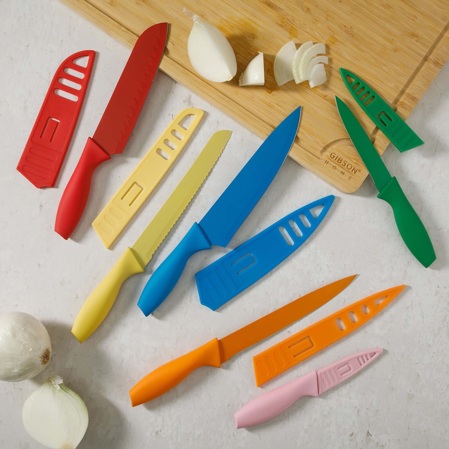 Gibson Home 12-pc. Knife Block Set