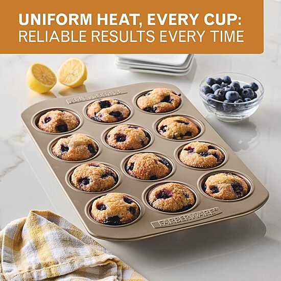 Farberware Bakeware 12-Cup Non-Stick Muffin Pan