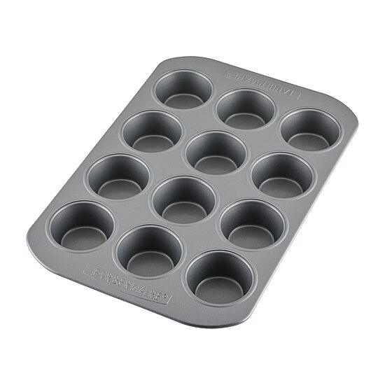 Farberware Bakeware Non-Stick 12-Cup Muffin Pan with Lid