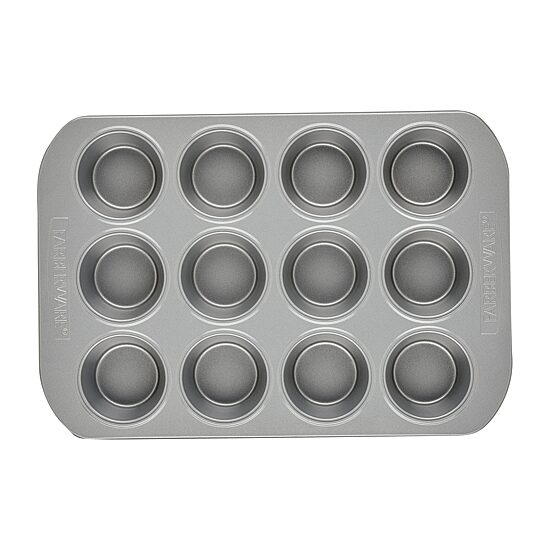 Farberware Bakeware Non-Stick 12-Cup Muffin Pan with Lid