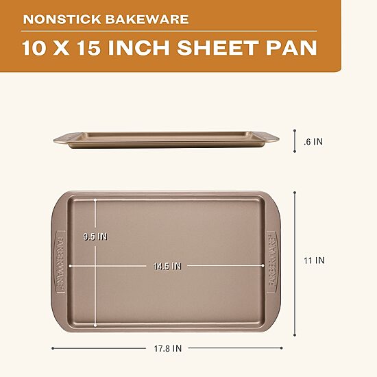 Farberware Bakeware Non-Stick 10" X 15" Cookie Sheet