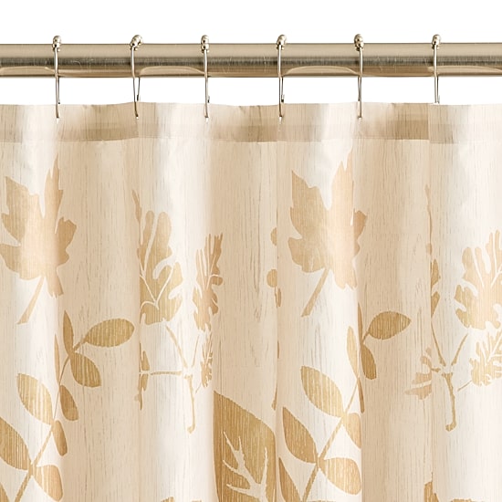 Avanti Ombre Leaf Shower Curtain
