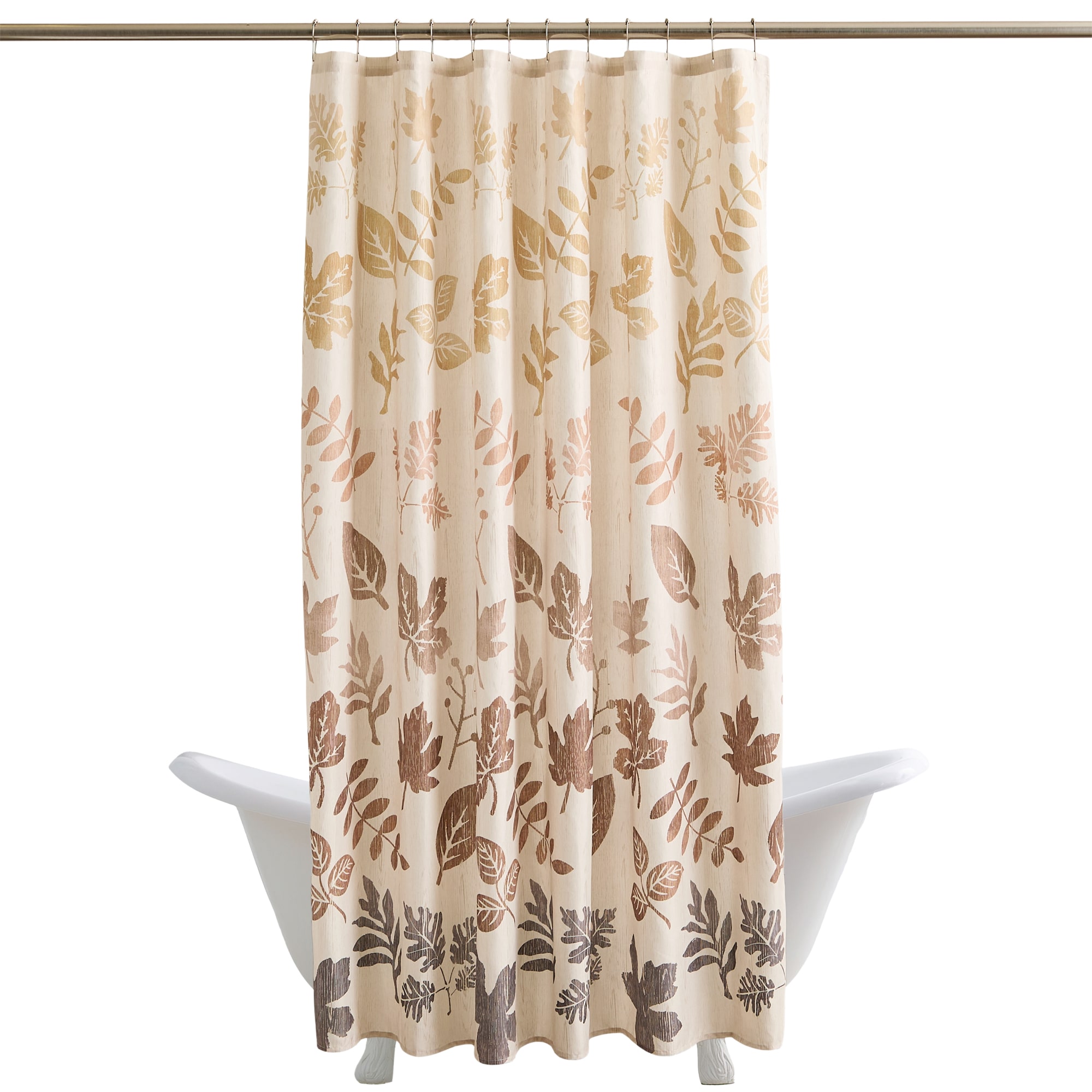 Avanti Ombre Leaf Shower Curtain