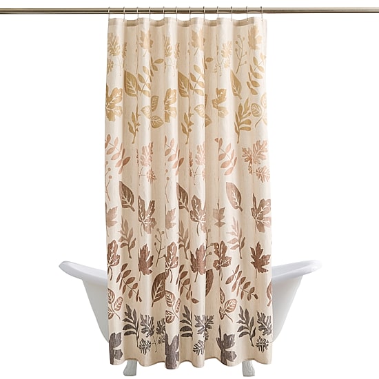 Avanti Ombre Leaf Shower Curtain