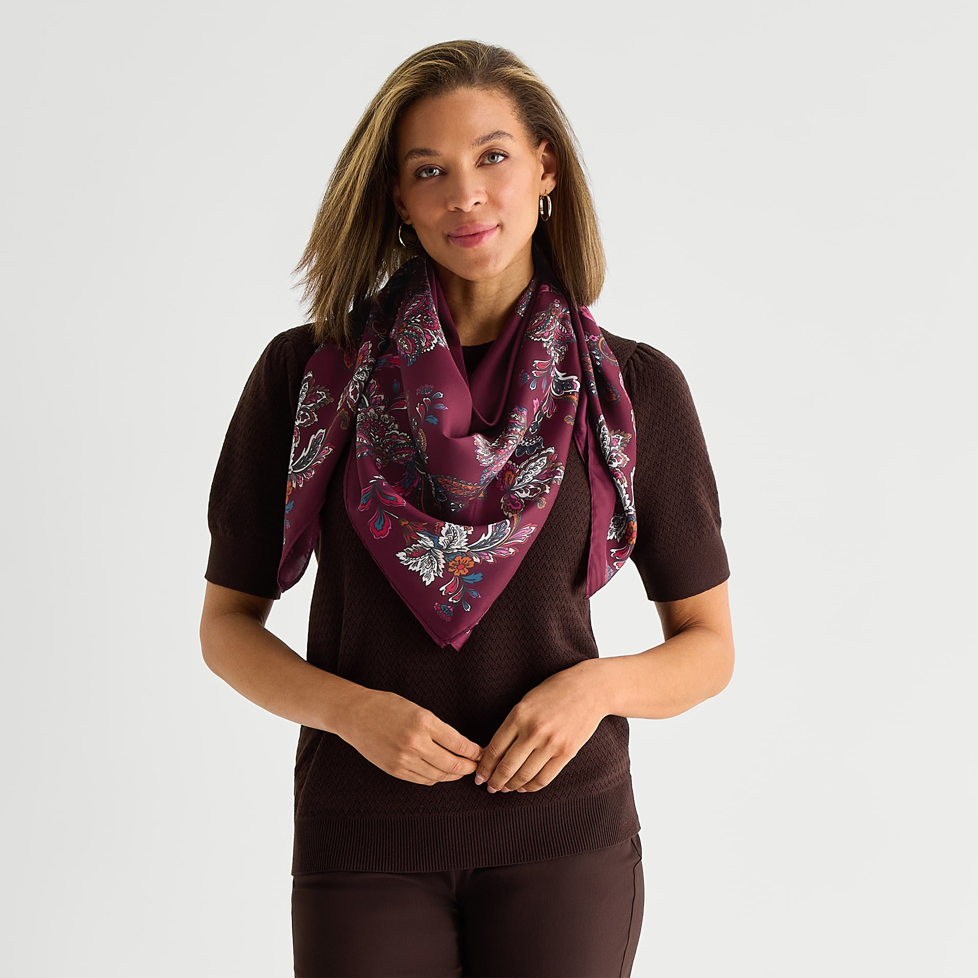 Liz Claiborne Paisley Square Scarf