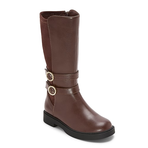 Thereabouts Little & Big Kid Girls Delaney Flat Heel Riding Boots In Brown