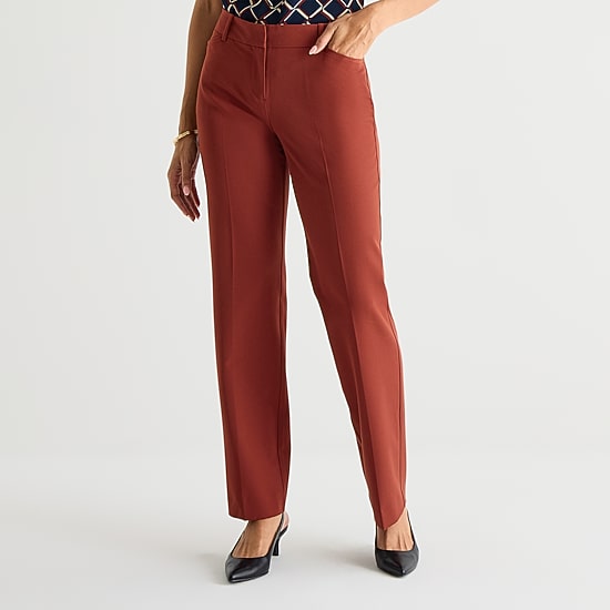 Liz Claiborne Audra Womens Straight Mid Rise Trouser
