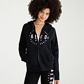 AEROPOSTALE Womens Juniors Long Sleeve Fleece Zipper Hoodie