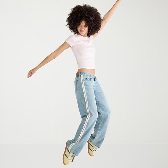 AEROPOSTALE Womens Juniors Low Rise Baggy Fit Jean