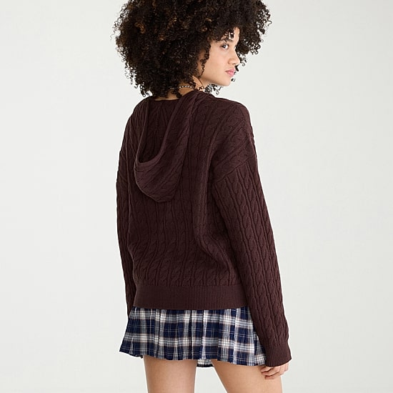 AEROPOSTALE Womens Juniors Long Sleeve Fleece Zipper Hoodie