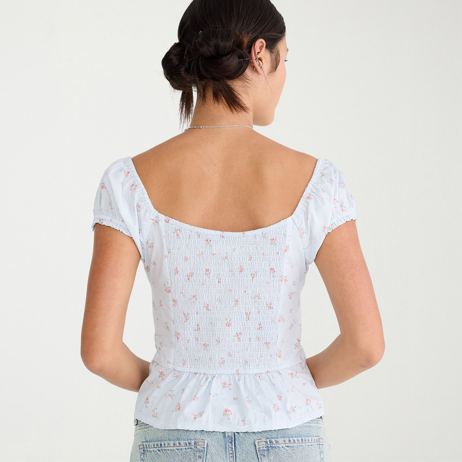 AEROPOSTALE Womens Juniors Square Neck Short Sleeve T-Shirt