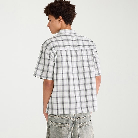 AEROPOSTALE Mens Short Sleeve Boxy Fit Button-Down Shirt