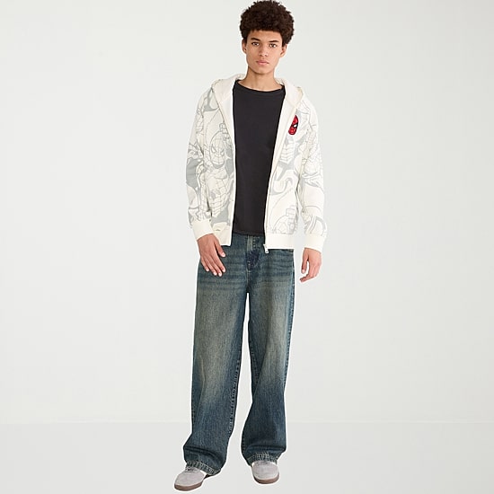 AEROPOSTALE Mens Spiderman Fleece Jacket