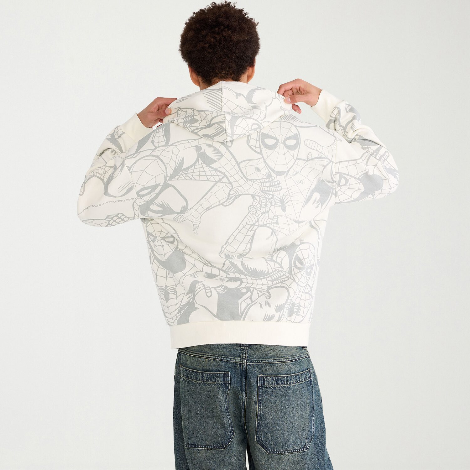 AEROPOSTALE Mens Spiderman Fleece Jacket