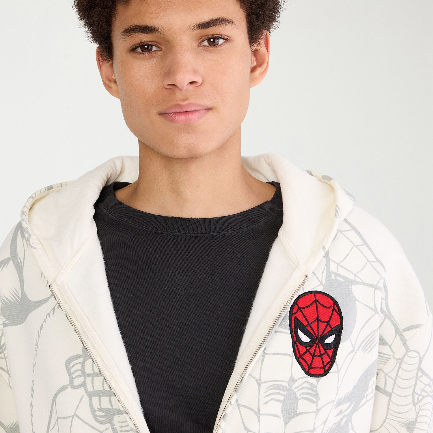 AEROPOSTALE Mens Spiderman Fleece Jacket