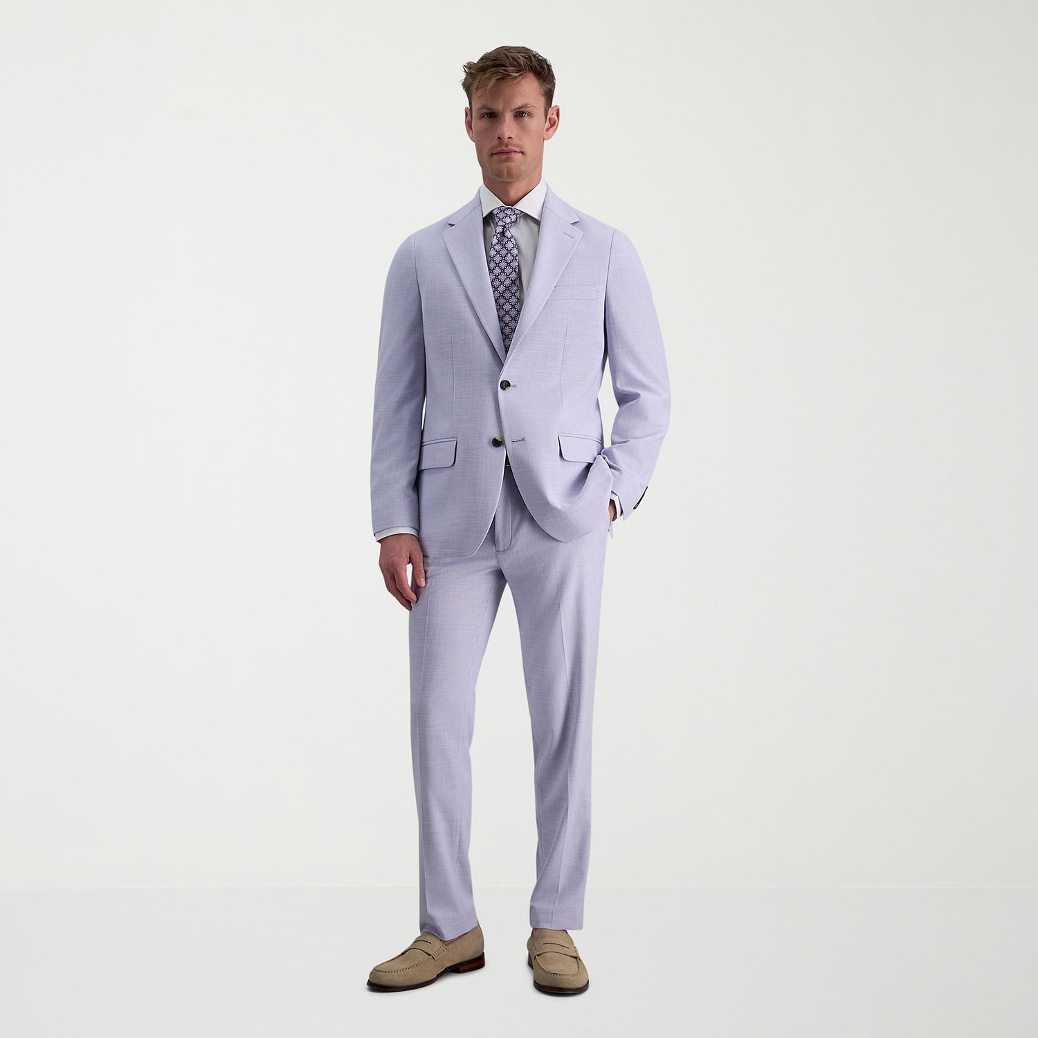 Haggar JMH Mens STRETCH FABRIC Slim Fit Flat Front Suit Pant