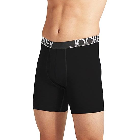 Jockey Active Stretch Mens 3 Pack Long Leg Boxer Briefs 8798