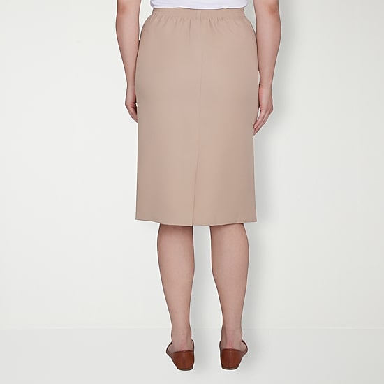Alfred Dunner Classics Womens Mid Rise Pencil Skirt