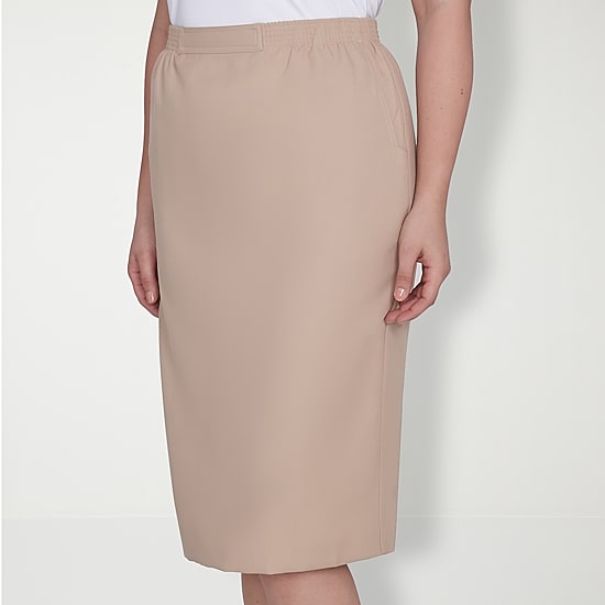 Alfred Dunner Classics Womens Mid Rise Pencil Skirt