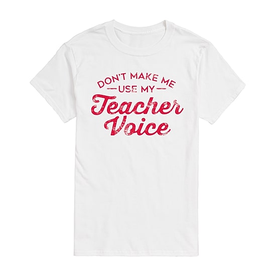 Mens Short Sleeve Teacher Graphic T-Shirt