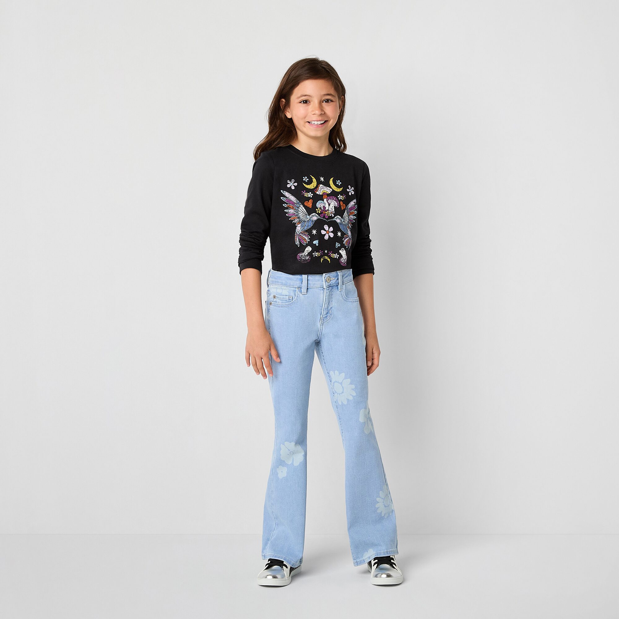 Thereabouts Little & Big Kid Girls Flare Leg Jean