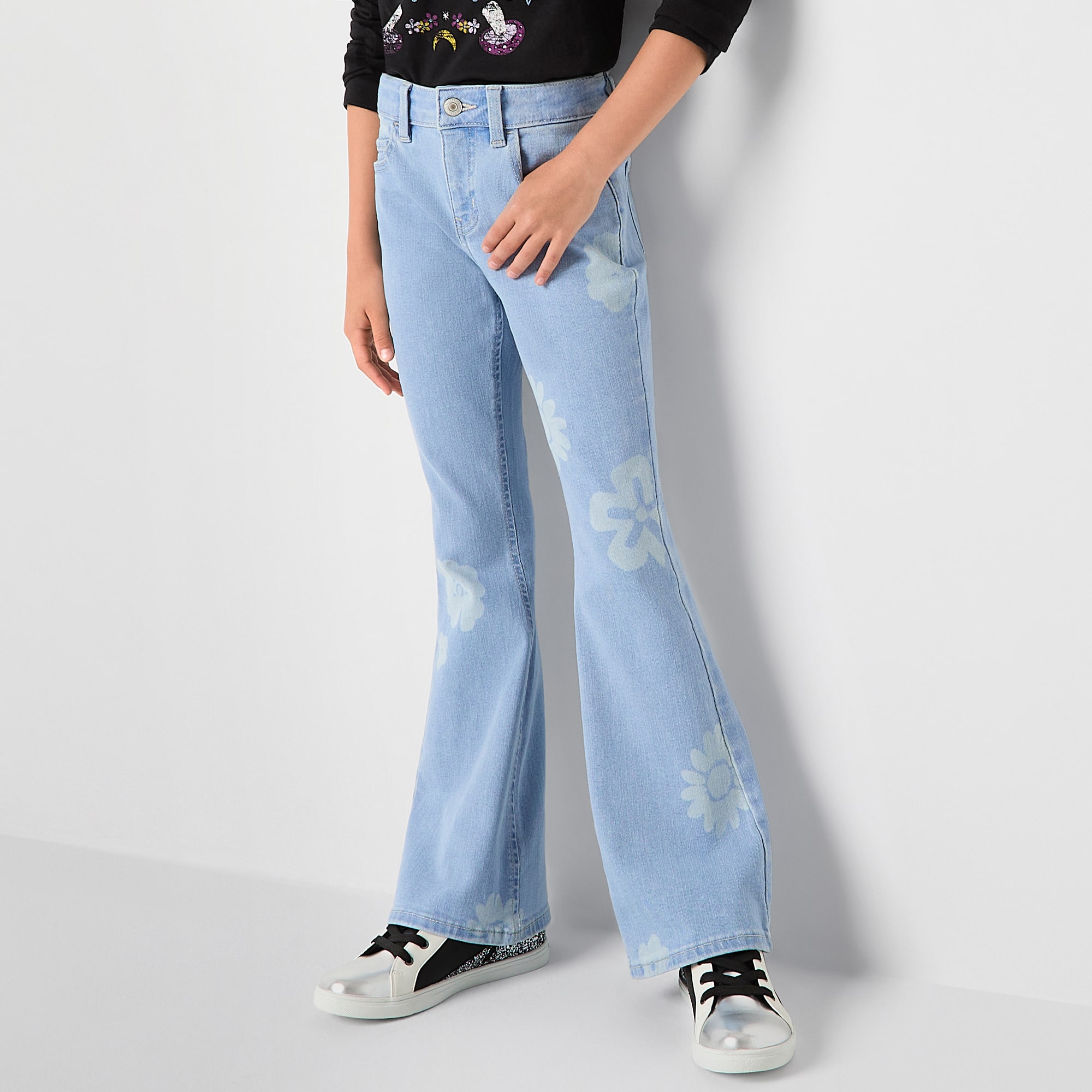 Thereabouts Little & Big Kid Girls Flare Leg Jean