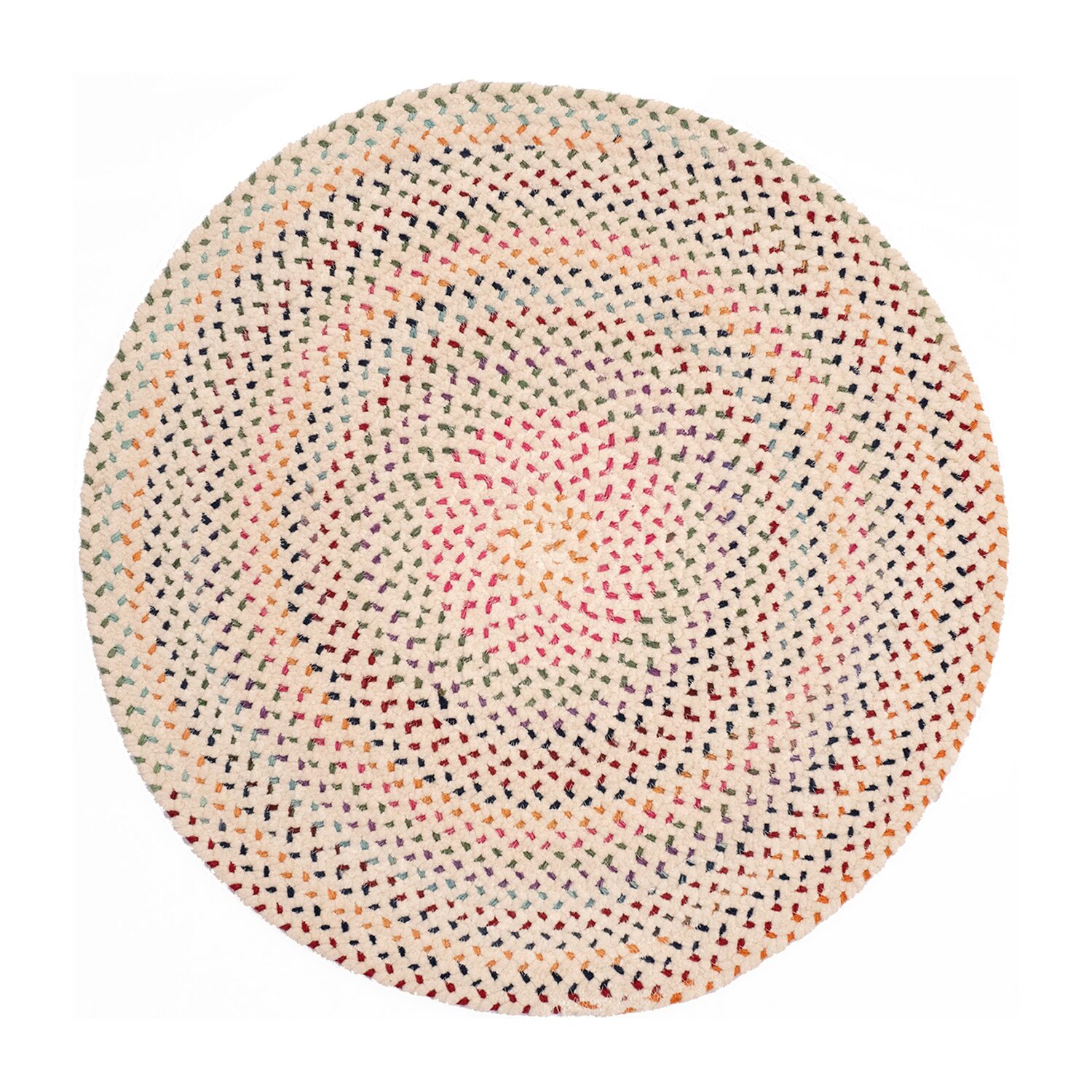 Capel Inc. Vivid Multi Braided Reversible Indoor Round Area Rug