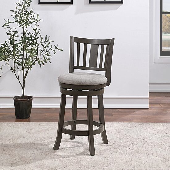 AVALON FURNITURE Counter Height Upholstered Swivel Bar Stool