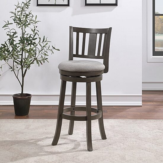 AVALON FURNITURE Upholstered Swivel Bar Stool