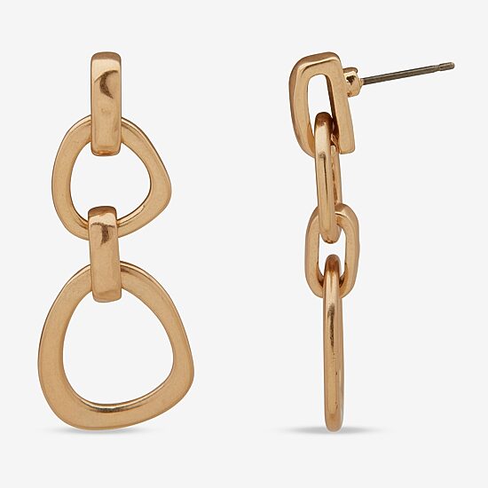 a.n.a Gold Tone Womens Drop Earrings