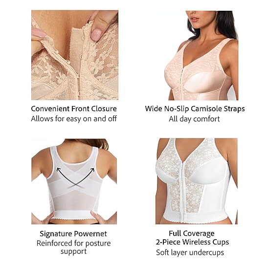 Exquisite Form Fully Full Coverage Longline Unlined Full Coverage Bra 5107565