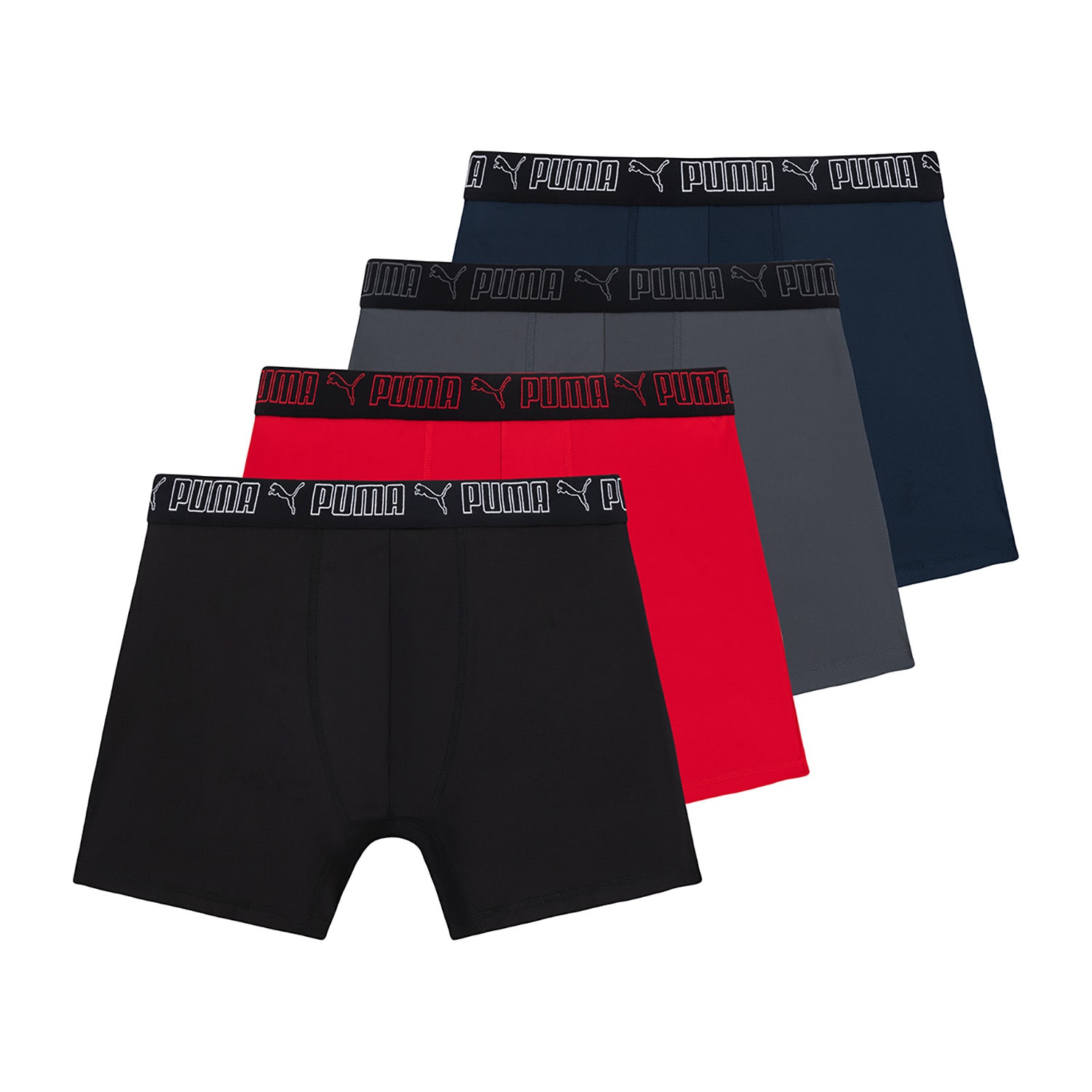 PUMA Active Stretch Mens 4 Pack Boxer Briefs Psp25m151381 - JCPenney