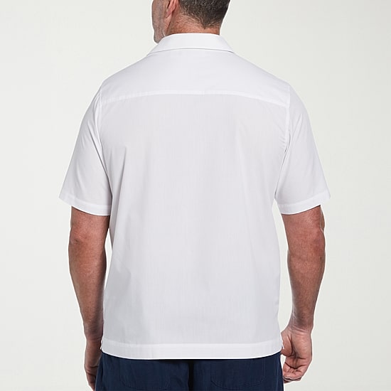 Cubavera Mens Short Sleeve Regular Fit Big and Tall Button-Down Shirt