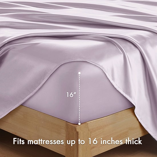 Madison Park Essentials Solid Satin 6-pc. Sheet Set