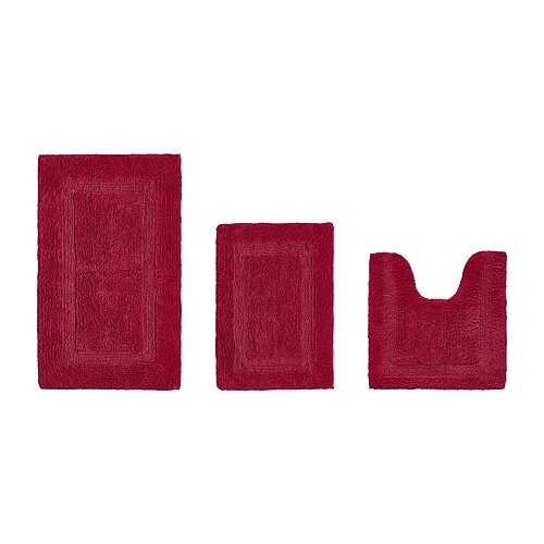 Better Trends Lux Tufted Mat Bath Rug In Red