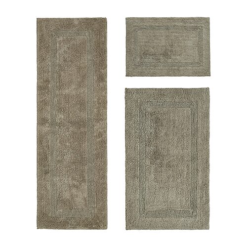 Better Trends Lux Tufted Mat 3-pc. Bath Rug Set In Beige