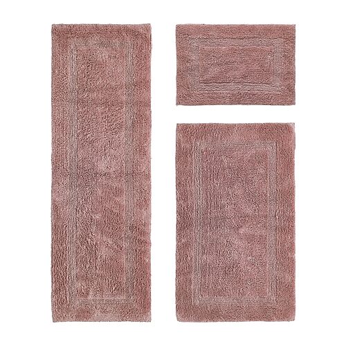 Better Trends Lux Tufted Mat 3-pc. Bath Rug Set In Pink
