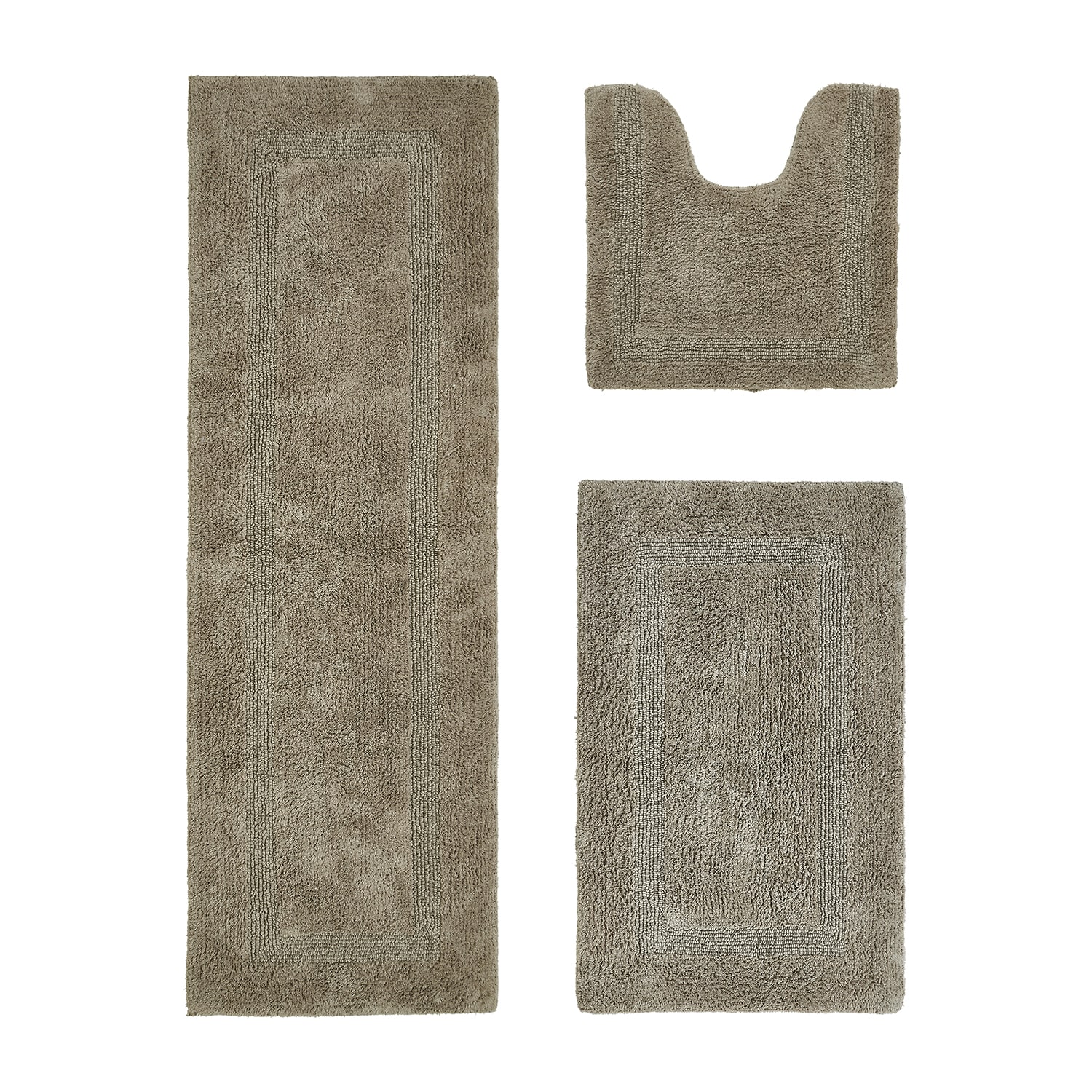 Better Trends Lux Tufted Mat -pc. Bath Rug Set