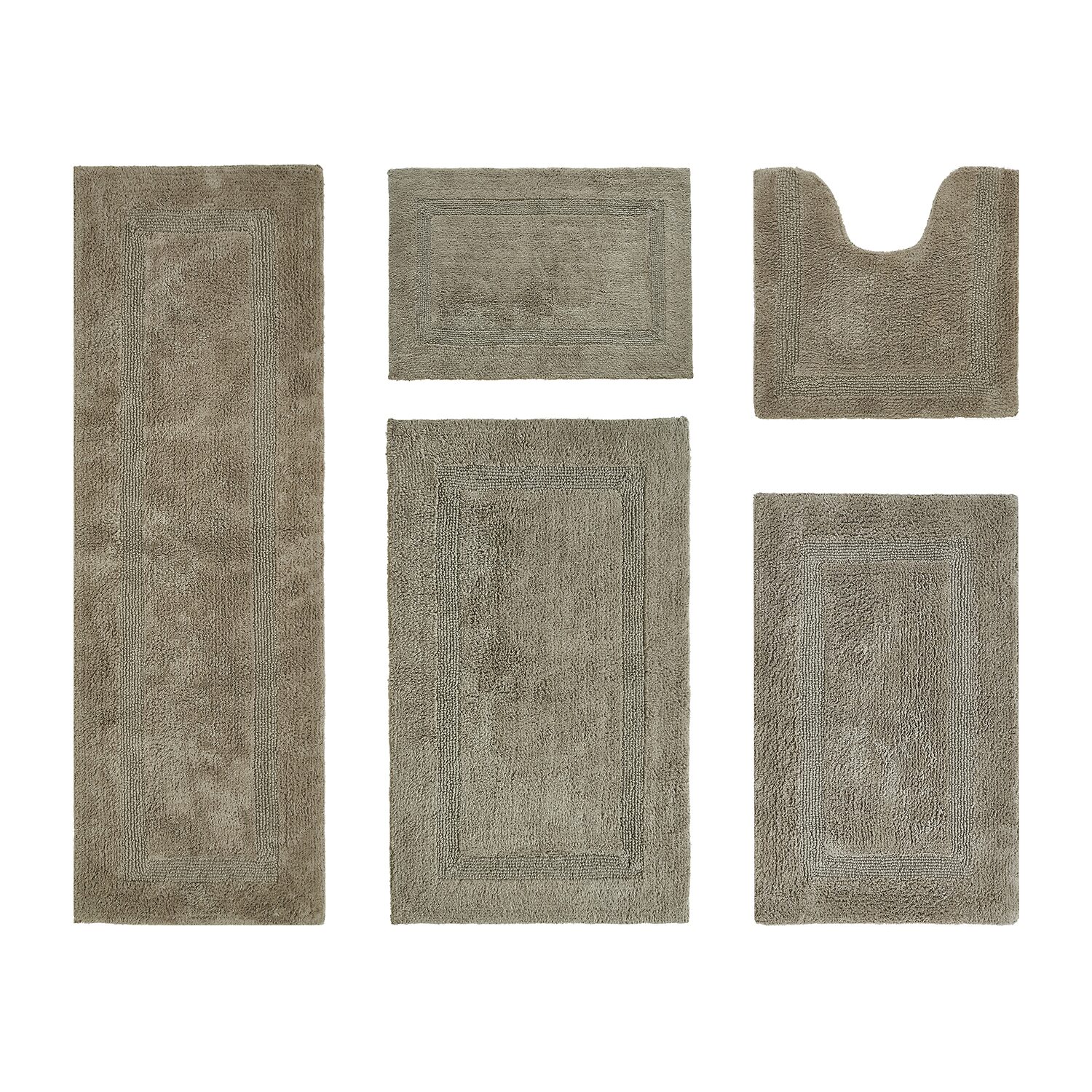 Better Trends Lux Tufted Mat 5-pc. Bath Rug Set