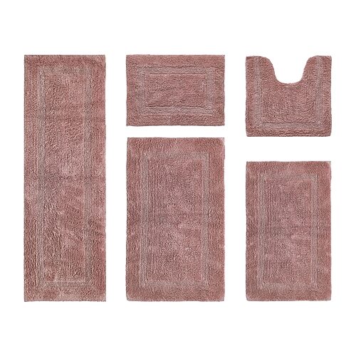 Better Trends Lux Tufted Mat 5-pc. Bath Rug Set In Pink