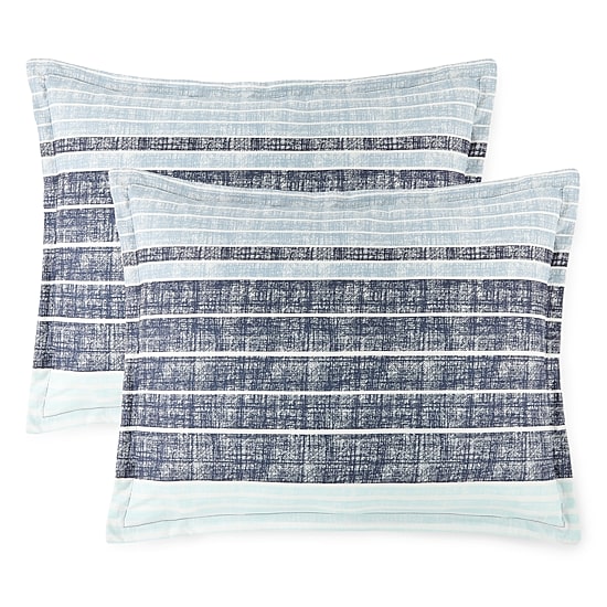 Home Expressions Mercer Stripes Complete Bedding Set With Sheets