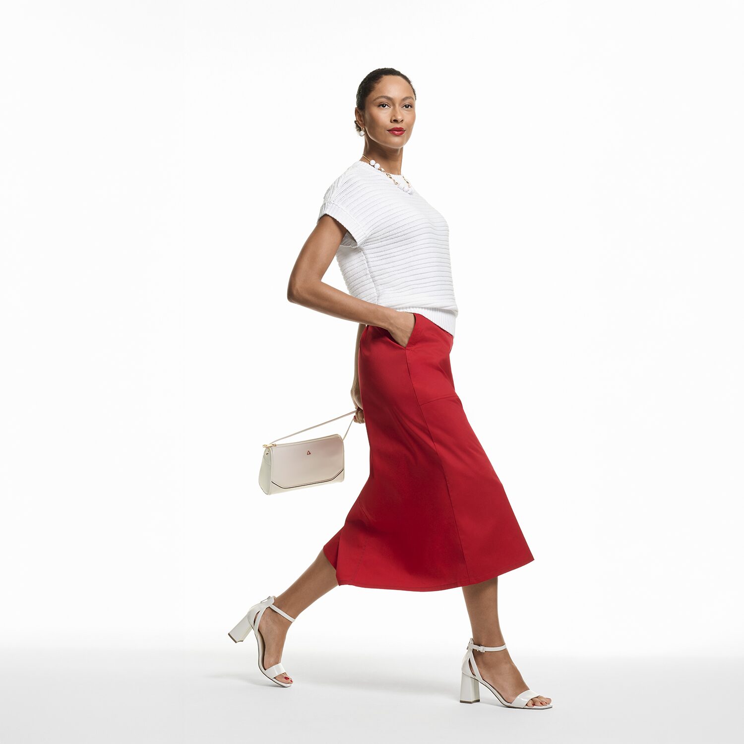 Liz Claiborne Harnie Womens Round Open Toe Block Heel Pumps