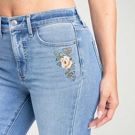 JS Jessica Simpson Womens High Rise Flare Leg Jean